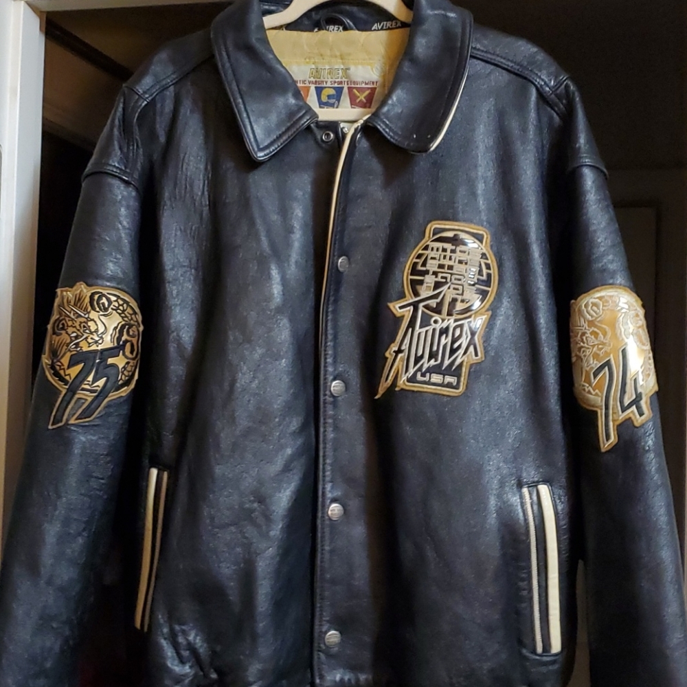 Avirex leather bomber
